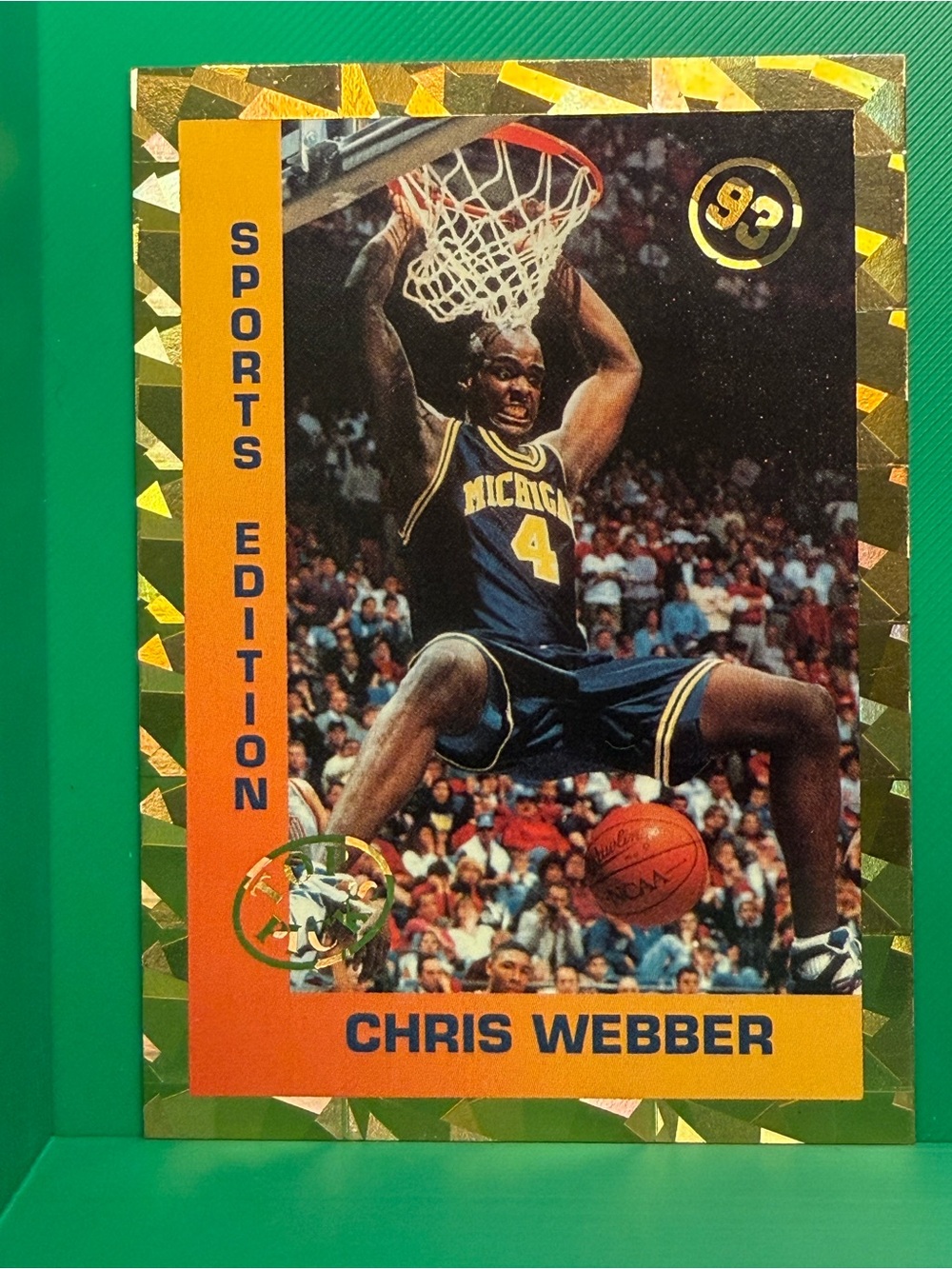 Chris Webber Michigan Basketball Rookie Card - Sports Edition
